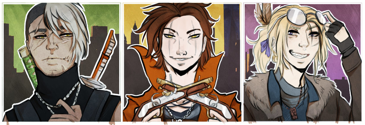 icons for my ocs, Jericho, Basil and Indigo
Keywords: icon;oc;jericho;basil;indigo;carpe diem