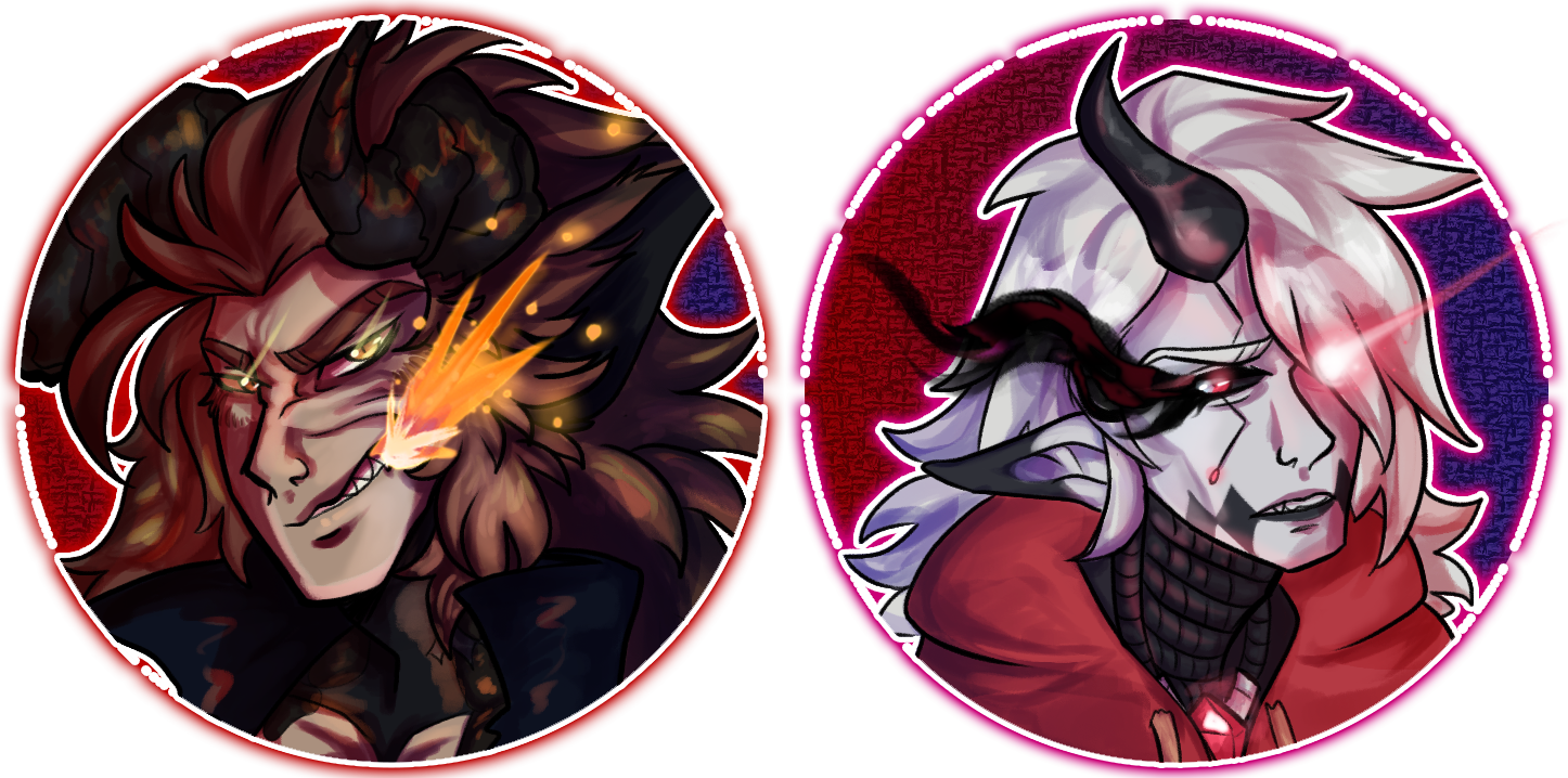 Rathas and Nero icons (v2)
Keywords: oc;starbound;nero;gift